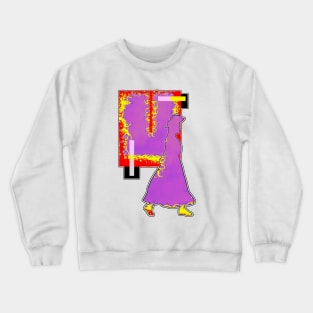 Stroll In Purple Pink Crewneck Sweatshirt